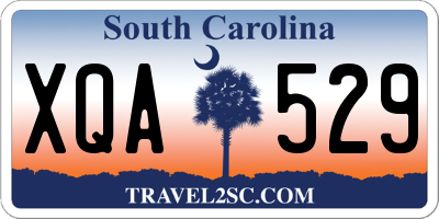 SC license plate XQA529