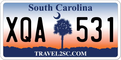 SC license plate XQA531