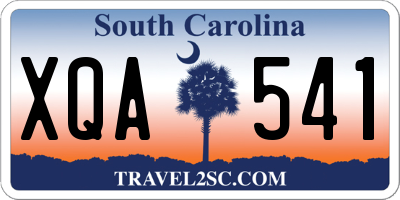 SC license plate XQA541