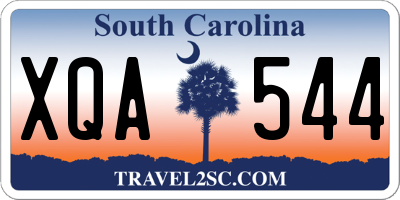 SC license plate XQA544