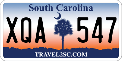SC license plate XQA547