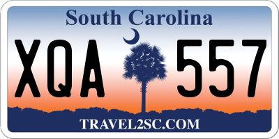 SC license plate XQA557