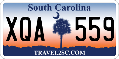 SC license plate XQA559