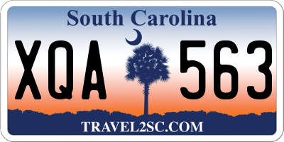 SC license plate XQA563