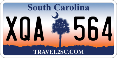 SC license plate XQA564