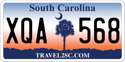 SC license plate XQA568