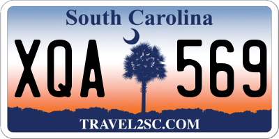 SC license plate XQA569