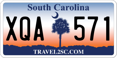 SC license plate XQA571