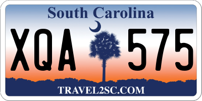 SC license plate XQA575