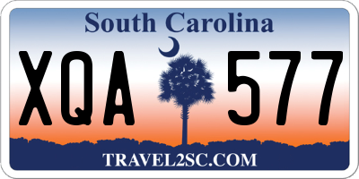 SC license plate XQA577