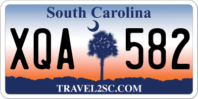 SC license plate XQA582