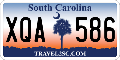 SC license plate XQA586