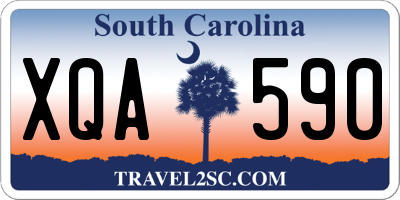 SC license plate XQA590