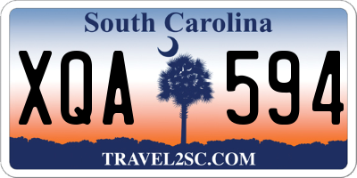SC license plate XQA594