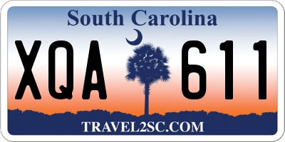 SC license plate XQA611