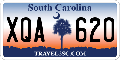 SC license plate XQA620