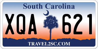 SC license plate XQA621