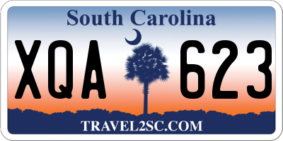 SC license plate XQA623