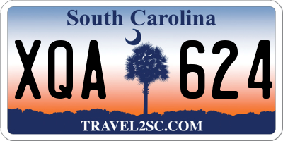 SC license plate XQA624