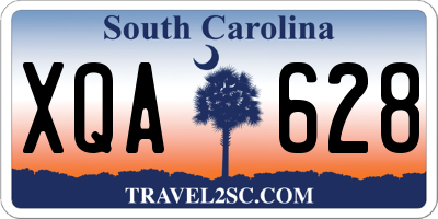 SC license plate XQA628