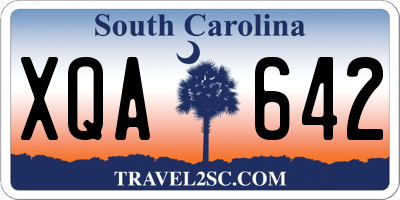 SC license plate XQA642
