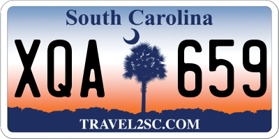 SC license plate XQA659