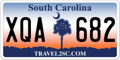 SC license plate XQA682