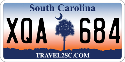 SC license plate XQA684