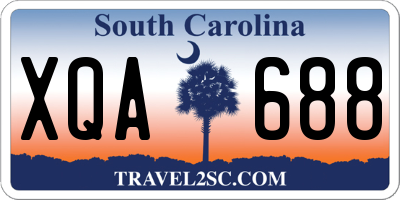 SC license plate XQA688