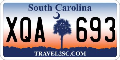 SC license plate XQA693