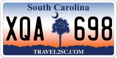 SC license plate XQA698
