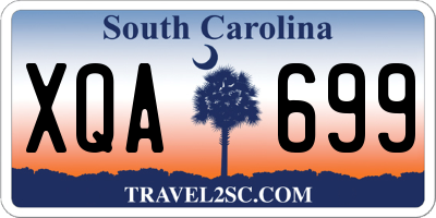 SC license plate XQA699