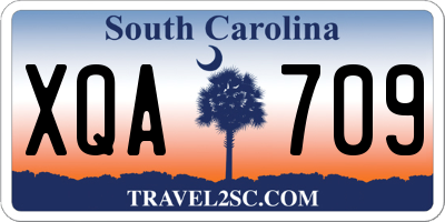 SC license plate XQA709