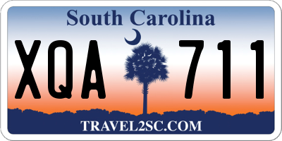 SC license plate XQA711