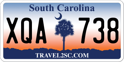 SC license plate XQA738
