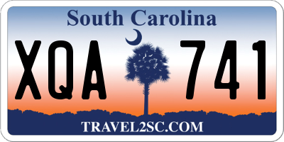 SC license plate XQA741