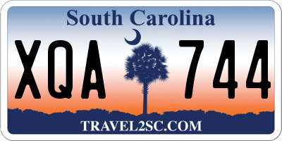 SC license plate XQA744