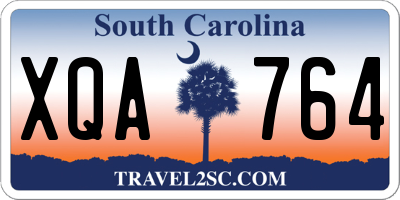 SC license plate XQA764