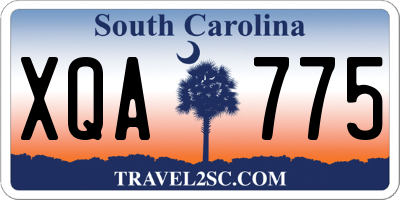 SC license plate XQA775