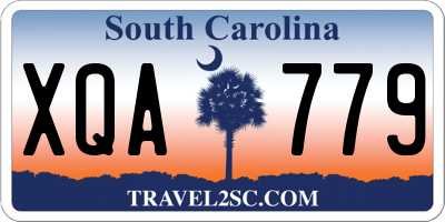 SC license plate XQA779