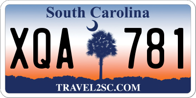 SC license plate XQA781