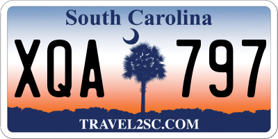 SC license plate XQA797