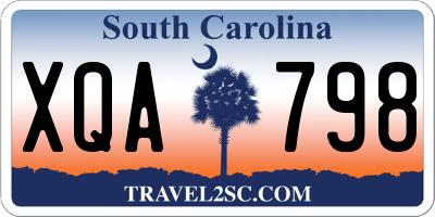 SC license plate XQA798