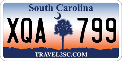 SC license plate XQA799