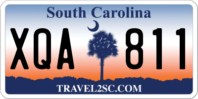 SC license plate XQA811