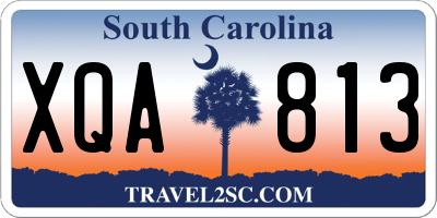SC license plate XQA813