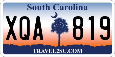 SC license plate XQA819