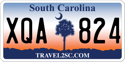 SC license plate XQA824