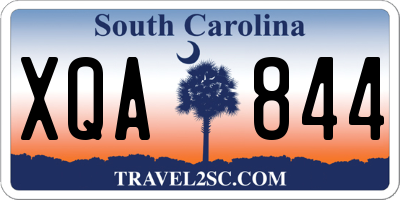 SC license plate XQA844