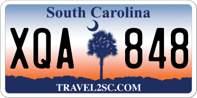SC license plate XQA848